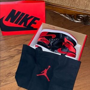 Nike Black and Red Shoes